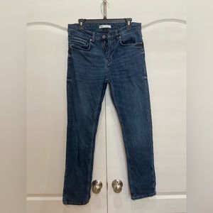 Mens Dark Blue Slim Fit Jeans